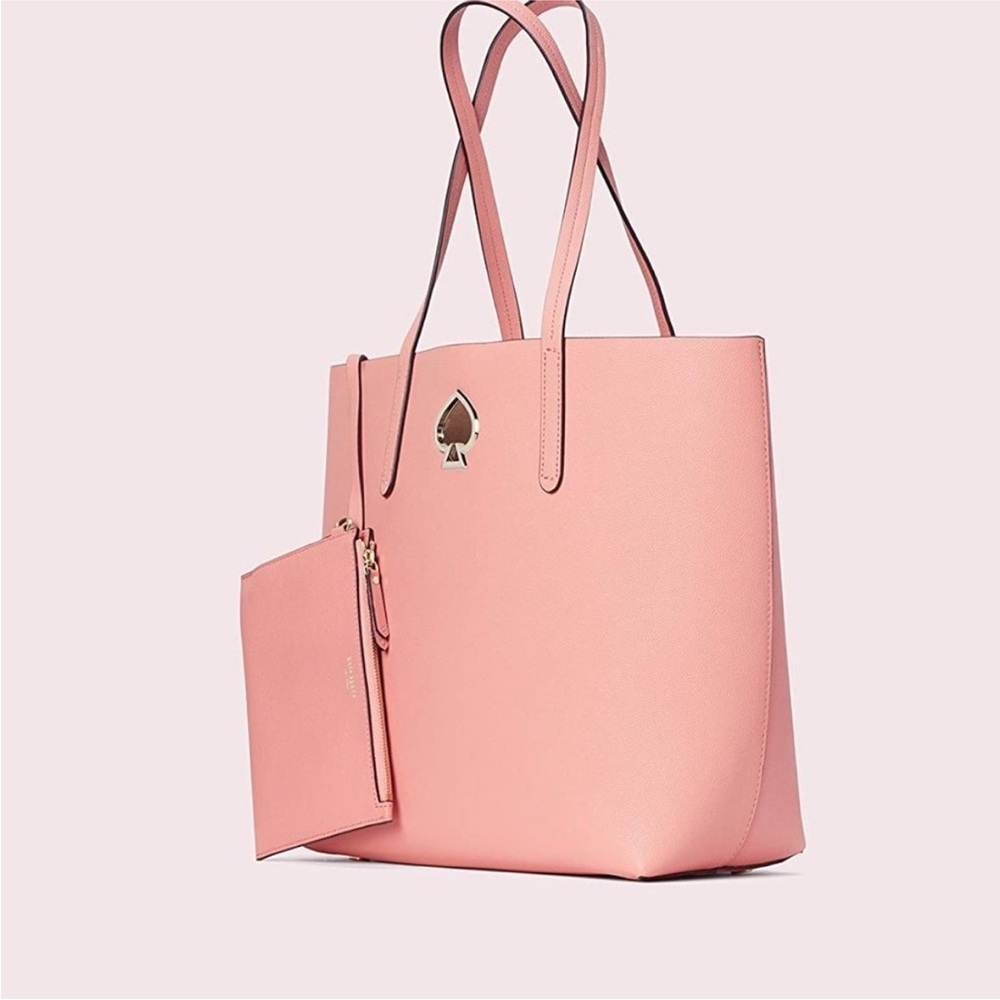 Kate Spade  Suzy large North South  in cosmetic pink pouch/ bag tote